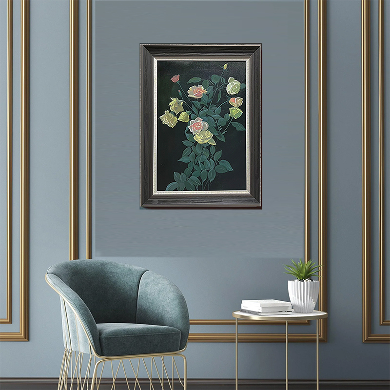 Unique Home Art Still Life Wall Art Solid Wood Frame 30.7inx42.5in