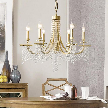 8-Light Luxury Crystal Chandelier