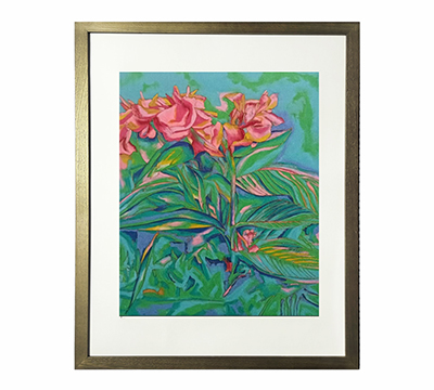 Original Mineral Pigment Painting -Blooming- 26in x 33.5in