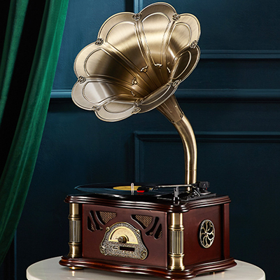 Unique Home Art Nostalgic Phonograph - 3 Optional Colors