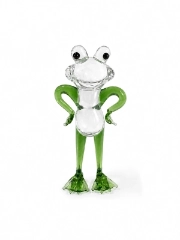 Hand-made glass frog