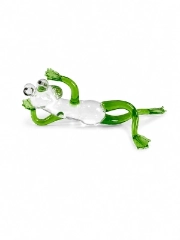 Hand-made glass frog