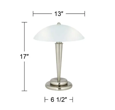 Set of 2 Table Lamps - 360 Lighting Deco Dome 17in High