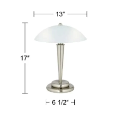 Set of 2 Table Lamps - 360 Lighting Deco Dome 17in High