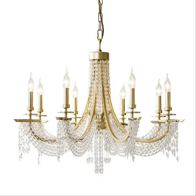 8-Light Luxury Crystal Chandelier