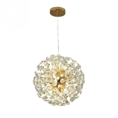 Dandelion Style Round Crystal Chandelier