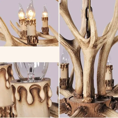 8-Light Antler Chandelier