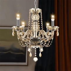 4 Lights Crystal Chandelier Ceiling Light 