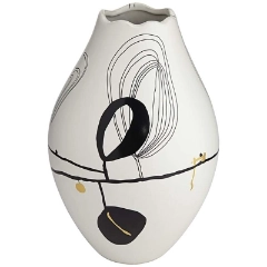 Matte White Tribeca 12 1/2 High Vase