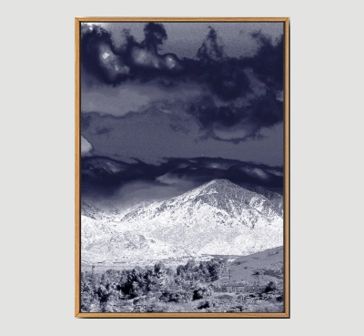 Mountain A Framed Wall Art Size 20in x 29in 