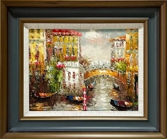 LS-17-21 Set of 2 Painting Arts Solid Wood Frame Size 22.5inx18.5in