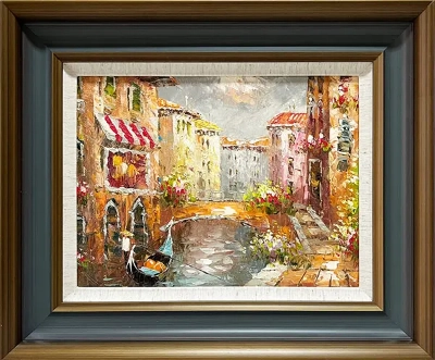 LS-23-44 Set of 2 Painting Arts Solid Wood Frame Size 22.5inx18.5in