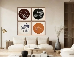 Set of 4 Chinese Traditional Cut Paper Wall Arts